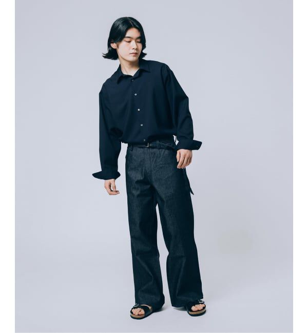 EDIFICE「《予約》LEVI&rsquo;S(R)/リーバイス(R) 別注 TWISTED BELTED デニムパンツ (L28)」|デニム|