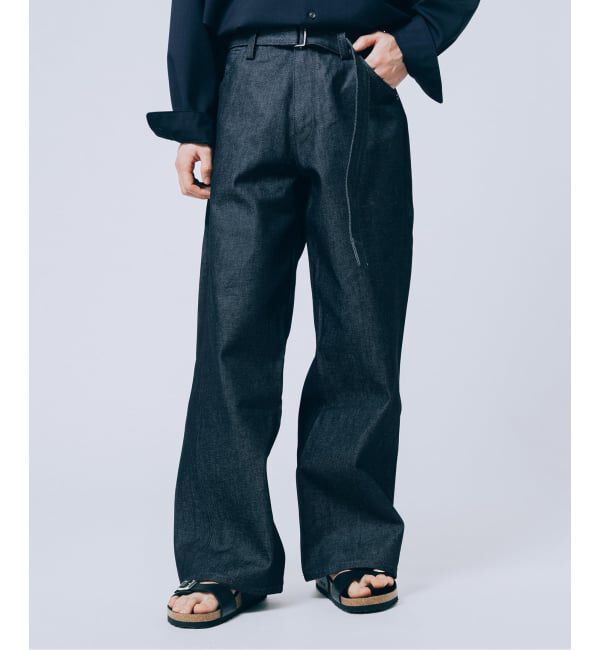 EDIFICE「《予約》LEVI&rsquo;S(R)/リーバイス(R) 別注 TWISTED BELTED デニムパンツ (L28)」|デニム|