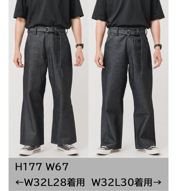 EDIFICE「《予約》LEVI&rsquo;S(R)/リーバイス(R) 別注 TWISTED BELTED デニムパンツ (L28)」|デニム|