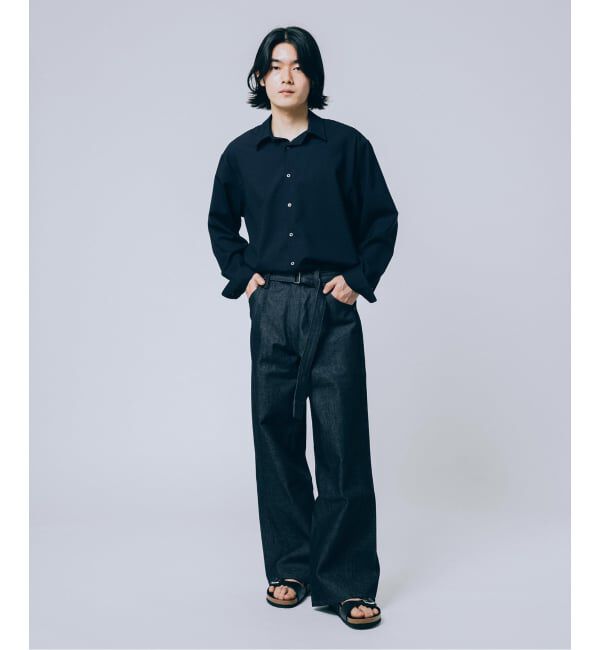 EDIFICE「《予約》LEVI&rsquo;S(R)/リーバイス(R) 別注 TWISTED BELTED デニムパンツ (L28)」|デニム|