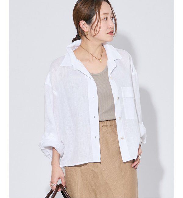 JOURNAL STANDARD「リネンレギュラーロールアップシャツ」|シャツ・ブラウス|