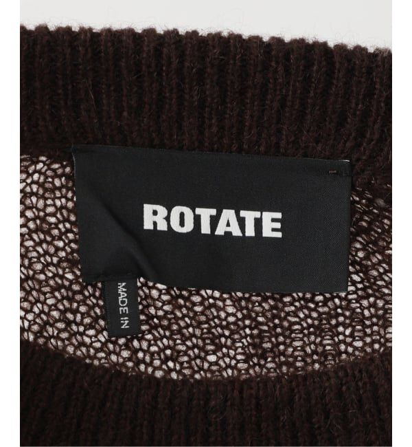journal standard L'essage「【ROTATEローテート】Light Knit Logo Sweater：ニット」|ニット・セーター|