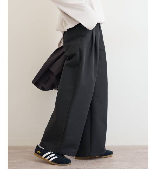 JOURNAL STANDARD relume「《追加予約》2タックワイドパンツ」|チノ|ブラック