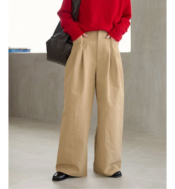 JOURNAL STANDARD relume「《追加予約》2タックワイドパンツ」|チノ|