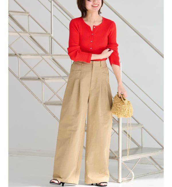 JOURNAL STANDARD relume「《追加予約》2タックワイドパンツ」|チノ|