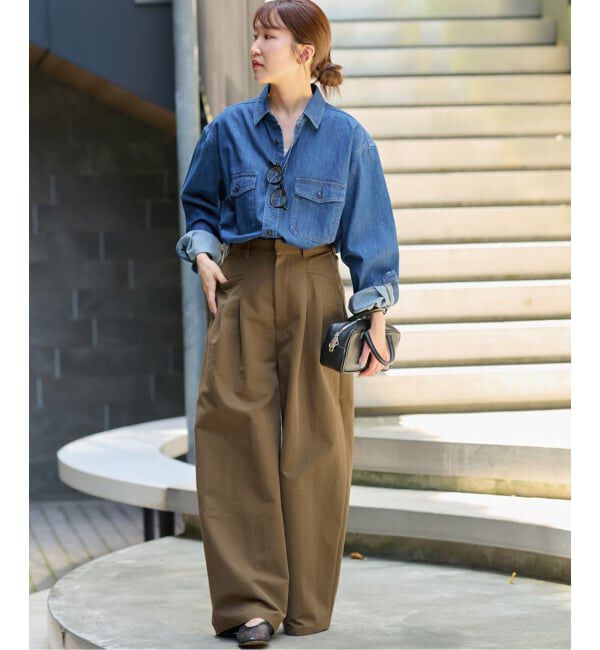 JOURNAL STANDARD relume「《追加予約》2タックワイドパンツ」|チノ|
