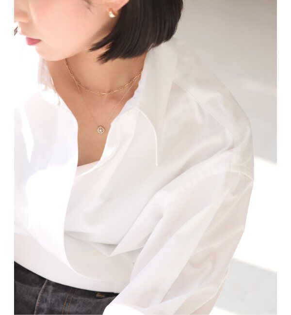 Lilas by Spick&Span「プリンセスカットダイヤネックレス K10」|ネックレス|