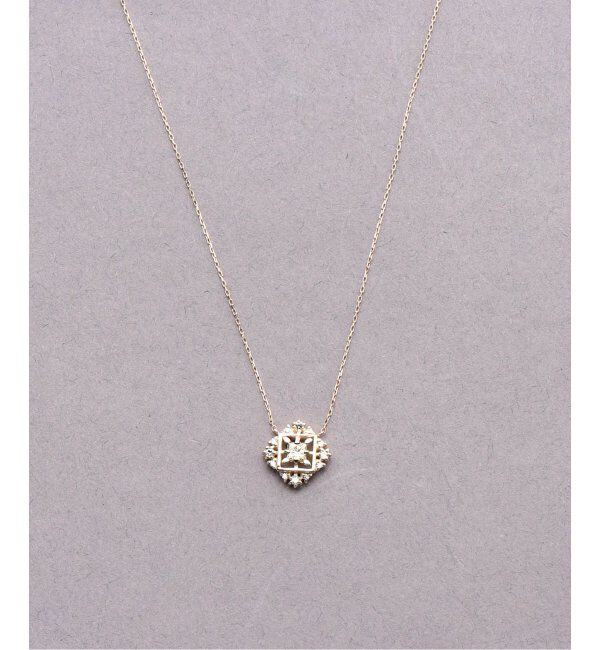 Lilas by Spick&Span「プリンセスカットダイヤネックレス K10」|ネックレス|