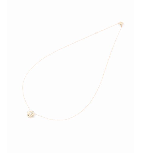 Lilas by Spick&Span「プリンセスカットダイヤネックレス K10」|ネックレス|