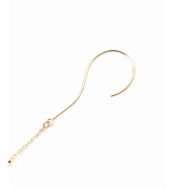 Lilas by Spick&Span「インディゴパールソロバンミラーピアス K10（両耳）」|ピアス|