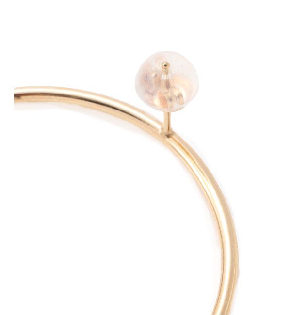 Lilas by Spick&Span「1.5パイプ3.4cmサークルピアス K10」|ピアス|