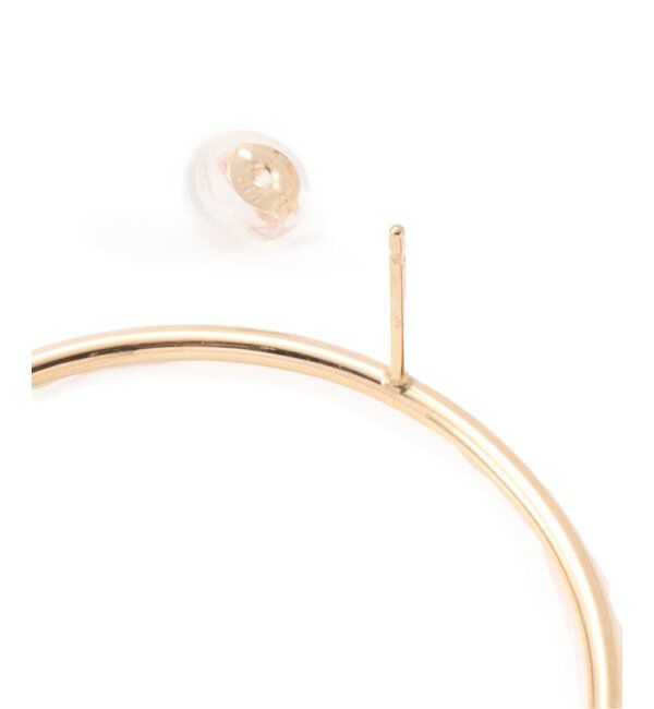 Lilas by Spick&Span「1.5パイプ3.4cmサークルピアス K10」|ピアス|