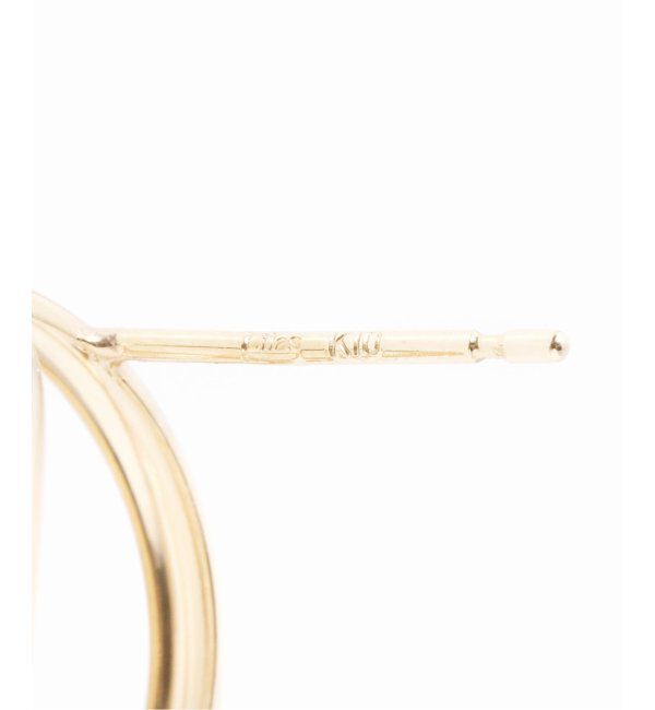 Lilas by Spick&Span「1.5パイプ3.4cmサークルピアス K10」|ピアス|