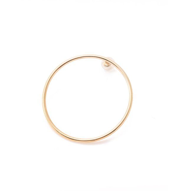 Lilas by Spick&Span「1.5パイプ3.4cmサークルピアス K10」|ピアス|