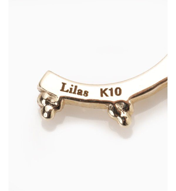 Lilas by Spick&Span「クラシックミル打ちピアス K10（両耳）」|ピアス|