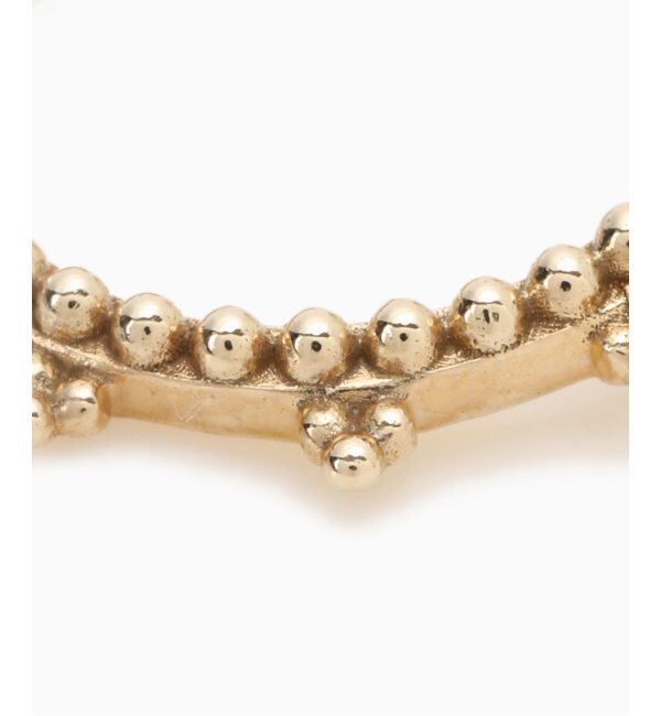 Lilas by Spick&Span「クラシックミル打ちピアス K10（両耳）」|ピアス|