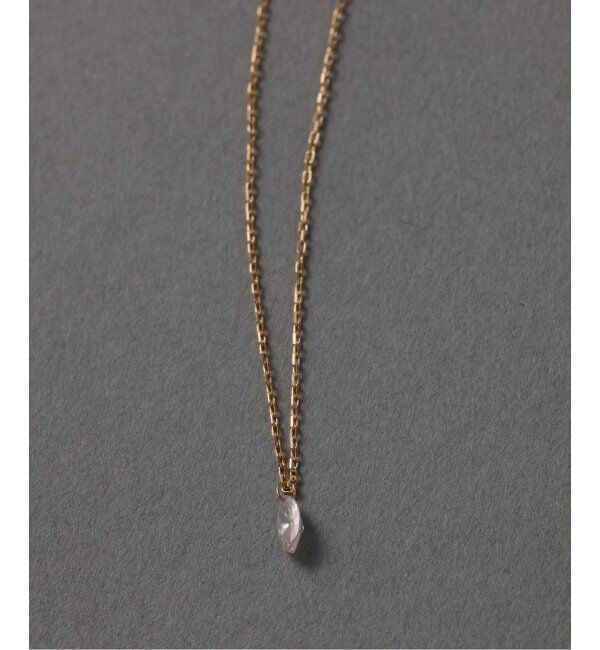 Lilas by Spick&Span「マーキスホールダイヤネックレス0.09ct K18」|ネックレス|ゴールド