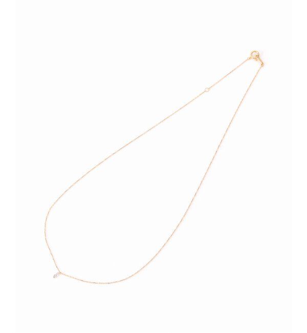 Lilas by Spick&Span「マーキスホールダイヤネックレス0.09ct K18」|ネックレス|
