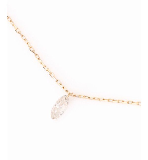 Lilas by Spick&Span「マーキスホールダイヤネックレス0.09ct K18」|ネックレス|