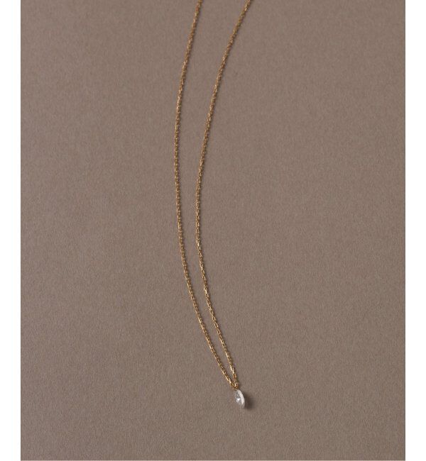 Lilas by Spick&Span「マーキスホールダイヤネックレス0.09ct K18」|ネックレス|