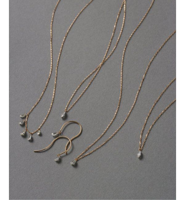 Lilas by Spick&Span「マーキスホールダイヤネックレス0.09ct K18」|ネックレス|