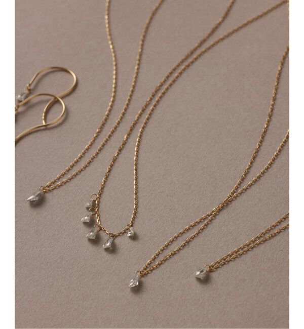 Lilas by Spick&Span「マーキスホールダイヤネックレス0.09ct K18」|ネックレス|