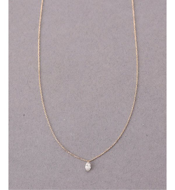 Lilas by Spick&Span「マーキスホールダイヤネックレス0.09ct K18」|ネックレス|