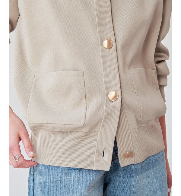 Spick and Span「《WEB限定 / 追加4》ウォッシャブクルーネックカーディガン」|カーディガン|