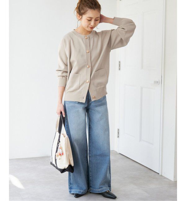 Spick and Span「《WEB限定 / 追加4》ウォッシャブクルーネックカーディガン」|カーディガン|