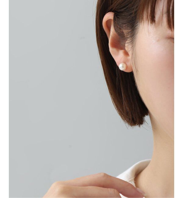 Lilas by Spick&Span「アコヤパール7mmピアス K10（両耳）」|ピアス|