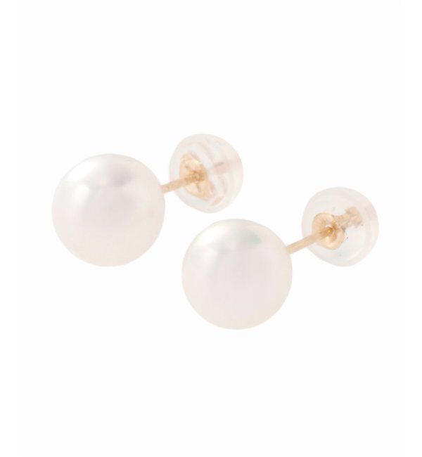 Lilas by Spick&Span「アコヤパール7mmピアス K10（両耳）」|ピアス|