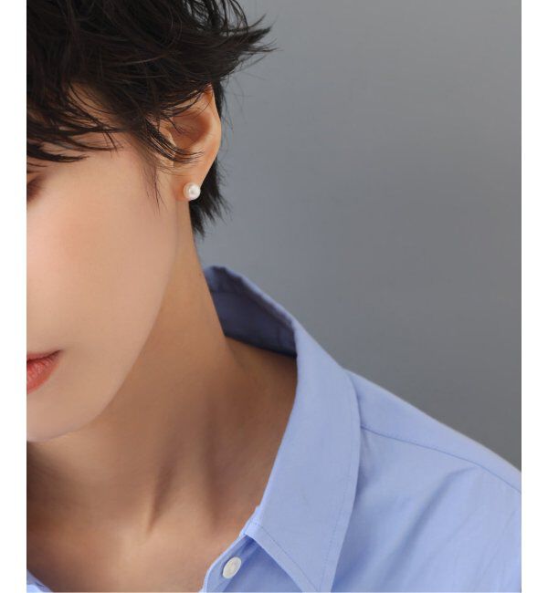 Lilas by Spick&Span「アコヤパール7mmピアス K10（両耳）」|ピアス|