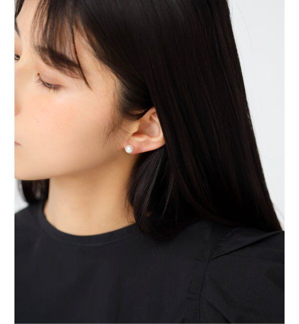 Lilas by Spick&Span「アコヤパール7mmピアス K10（両耳）」|ピアス|