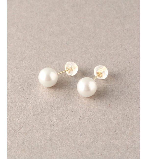 Lilas by Spick&Span「アコヤパール7mmピアス K10（両耳）」|ピアス|