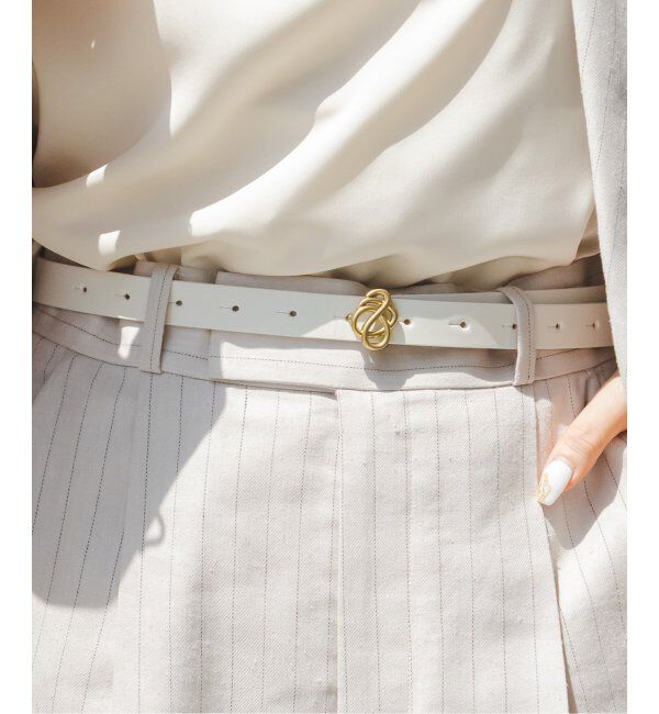 NOBLE「BY MALENE BIRGER/バイマレーネビルガー ベルト(ホワイト)」|ベルト|