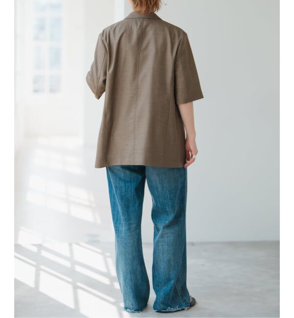 Spick and Span「《一部店舗+WEB限定 / 追加2》ドライクロスハーフスリーブジャケット」|テーラードジャケット|