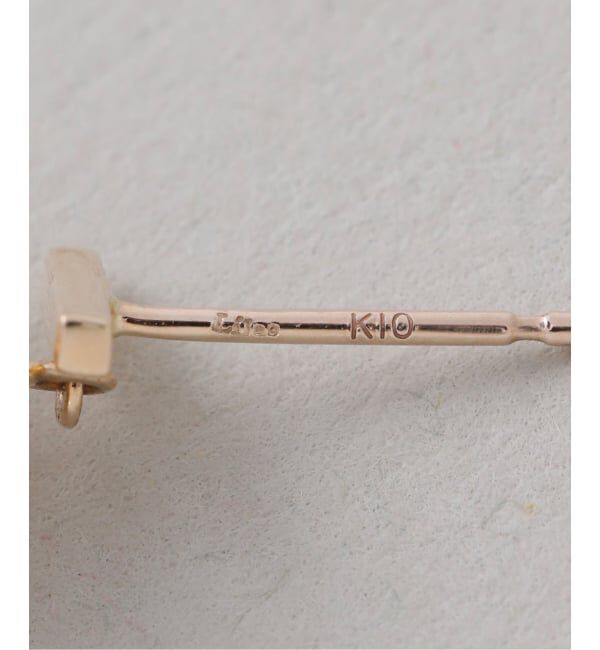 Lilas by Spick&Span「バロックパールバーピアス K10（両耳）」|ピアス|