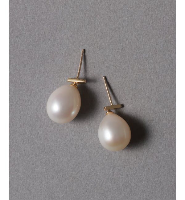 Lilas by Spick&Span「バロックパールバーピアス K10（両耳）」|ピアス|