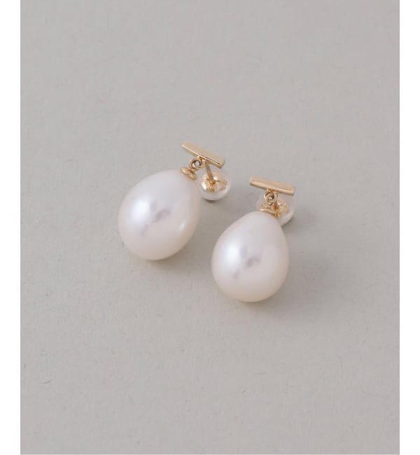 Lilas by Spick&Span「バロックパールバーピアス K10（両耳）」|ピアス|