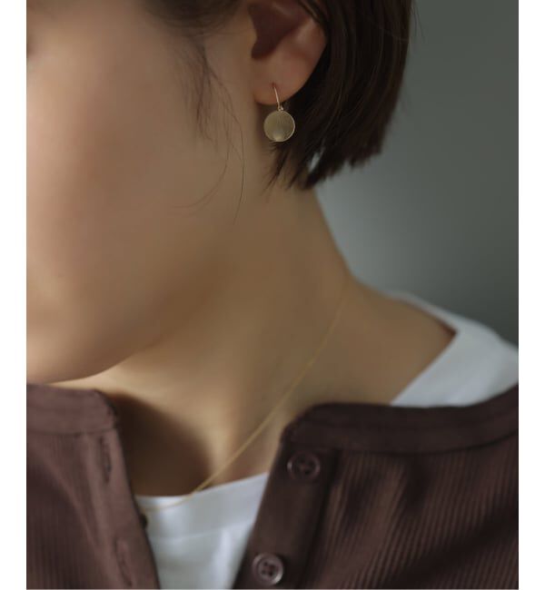 Lilas by Spick&Span「サンライズプレートピアス K10（両耳）」|ピアス|