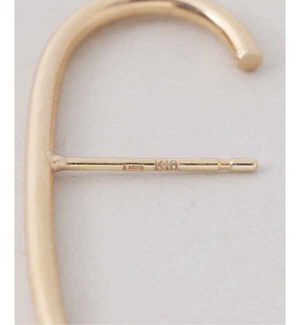 Lilas by Spick&Span「J型パイプピアスL K10（両耳）」|ピアス|