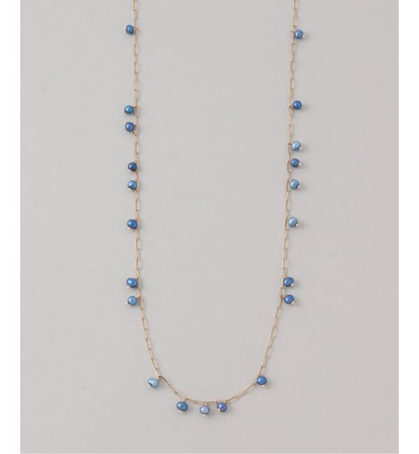 Lilas by Spick&Span「インディゴパールステーションネックレス K10」|ネックレス|