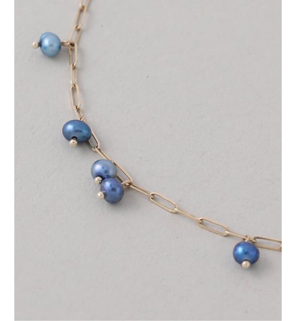 Lilas by Spick&Span「インディゴパールステーションネックレス K10」|ネックレス|