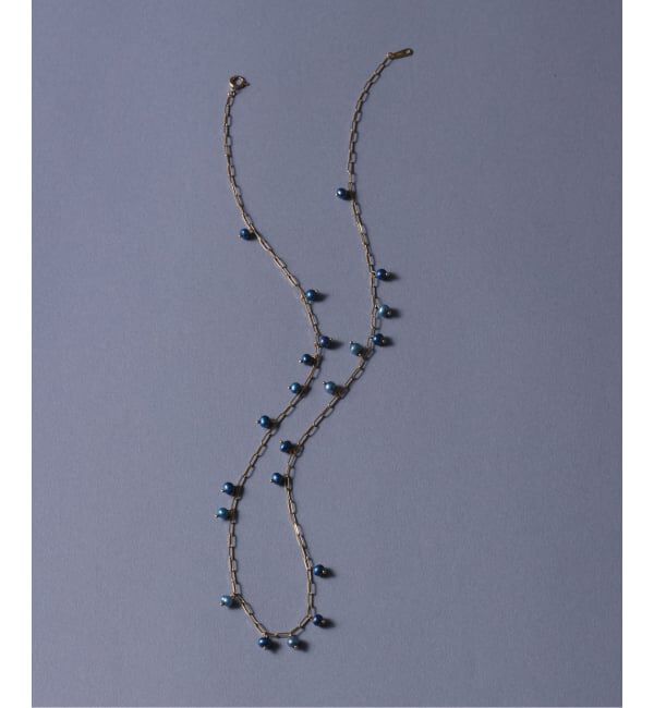 Lilas by Spick&Span「インディゴパールステーションネックレス K10」|ネックレス|