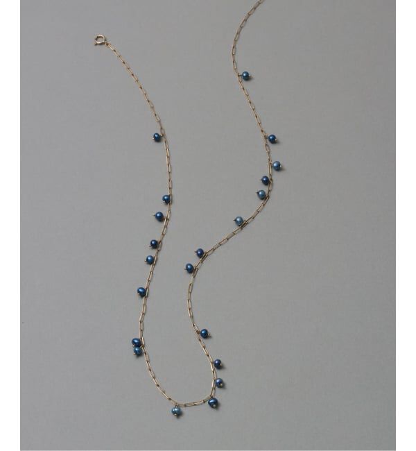 Lilas by Spick&Span「インディゴパールステーションネックレス K10」|ネックレス|