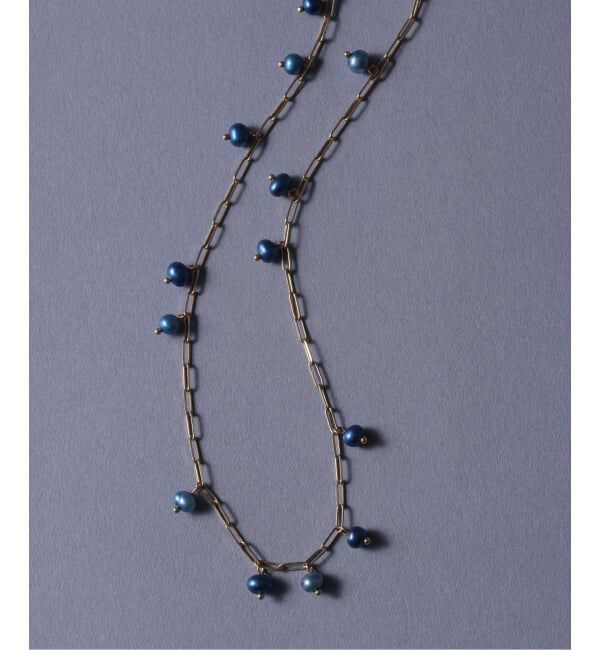 Lilas by Spick&Span「インディゴパールステーションネックレス K10」|ネックレス|