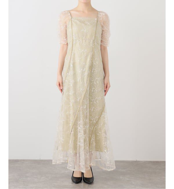  「ANDRESD ウェイブパイピングフレアドレス」|ワンピース|