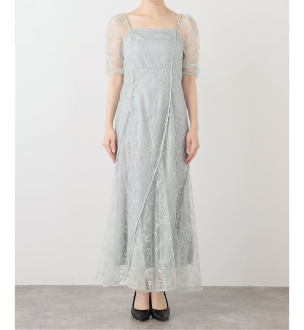  「ANDRESD ウェイブパイピングフレアドレス」|ワンピース|