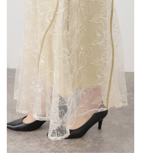  「ANDRESD ウェイブパイピングフレアドレス」|ワンピース|