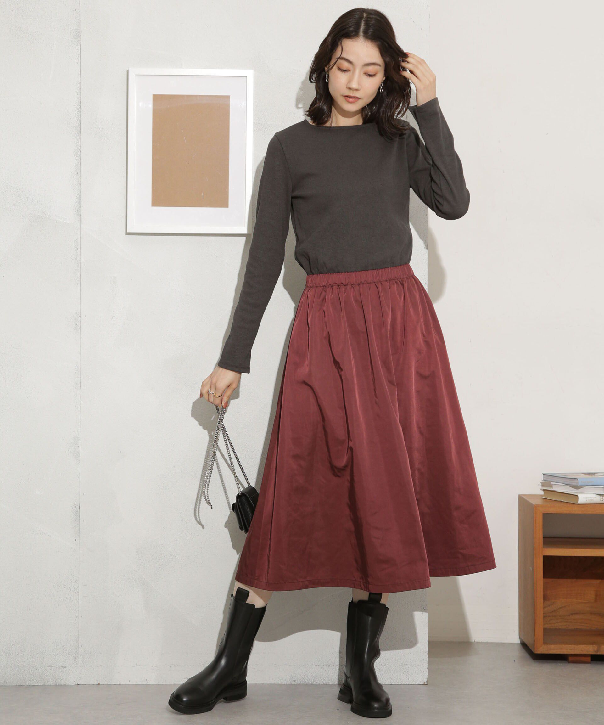 nano･universe「ドッキングワンピース」|ワンピース|ブラウン